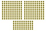Lug Nut - 5/8-18 in Right Hand Thread - 1 in Hex Head - 45 Degree - Open End - Steel - Yellow PTFE Coat - Set of 250 thumbnail 1