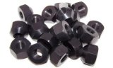 Lug Nut - 1/2-20 in Right Hand Thread - 1 in Hex Head - 45 Degree - Open End - Aluminum - Black Anodized - Set of 20 thumbnail 1