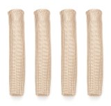 Spark Plug Boot Sleeve - KoolSox - 1 in Diameter - 6 in Long - Braided Fiberglass - Natural - Set of 4 thumbnail 1