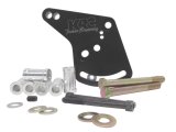 Power Steering Pump Bracket - Driver Side Head Mount - Hardware Included - Aluminum - Black Anodized - KRC Pump - Small Block Ford - Kit thumbnail 1