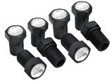 Down Nozzle Plug - 1/2-20 in Thread - 3/4 in Long - O-Ring - Hex Head - Aluminum - Black Anodized - Set of 8 thumbnail 1