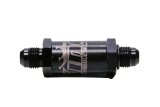 Bypass Valve Jet Can - 6 AN Inlet - 6 AN Outlet - Aluminum - Black Anodized - Sprint Car - Each thumbnail 1