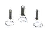 Top Wing Pin - Quick Pin - Wing Tree - 0.25 in OD - Clips - Titanium - Natural - Sprint Car - Kit thumbnail 1