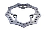 Brake Rotor - Front - Driver Side - Drilled - 10.250 in OD - 0.375 in Thick - Steel - Black Zinc - Sprint Car - Each thumbnail 1