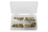 Nut - Locking - Assorted Sizes 1/4 through 1/2 in - Fine Thread - Hex Head - Mechanical - Steel - Cadmium - Kit thumbnail 1