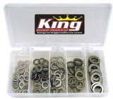 Flat Washer - Assorted Sizes 0.25 through 0.5 in ID - 0.06 in Thick - Stainless - Natural - Kit thumbnail 1
