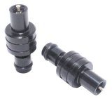 Schrader Valve - Aluminum - Black Anodized - Tire Pressure Relief Valve - Pair thumbnail 1