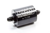 Fuel Filter - In-Line - 70 Micron - Stainless Element - 6 AN Male Inlet - 6 AN Male Outlet - Aluminum - Black Anodized - Each thumbnail 1