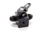 Shutoff Valve - Fuel Shutoff - In-Line - 6 AN Male Inlet - 6 AN Male Outlet - Aluminum - Black Anodized - Each thumbnail 1