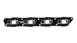 Restrictor Plate - 3/4 in Opening - 4-Hole - Aluminum - Black Anodized - Yamaha Silver / Black - Each thumbnail 1
