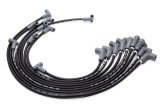 Spark Plug Wire Set - Super Conductor - Spiral Core - 8.5 mm - Black - 90 Degree Plug Boots - HEI Style Terminal - Chevy V8 Sprint Car - Kit thumbnail 1