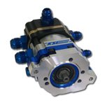 Tandem Pump - TandemX - Hex Driven - 3/8 in Male Hex Drive - Aluminum - Black / Clear Anodized - Gas / Alcohol - Each thumbnail 1