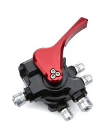Wing Valve - SR2 - Hydraulic Adjustment - Aluminum - Black / Red Anodized - Sprint Car - Each thumbnail 1