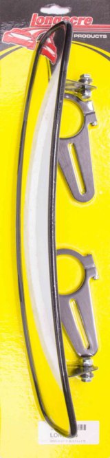 Mirror - Rear View - Wide Angle - 17 in Wide x 3 in Tall - Clamp-On - Aluminum / Plastic - Black - 1.75 in OD Tube - Kit thumbnail 1