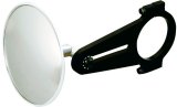 Spot Mirror - Clamp-On - 3.75 in OD - Aluminum Bracket - Black Anodized - 1.5 in OD Tube - Each thumbnail 1