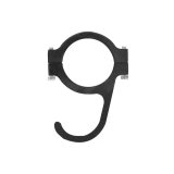 Steering Wheel Hook - Clamp-On - Aluminum - Black Anodized - 1-1/2 in OD Tube - Each thumbnail 1
