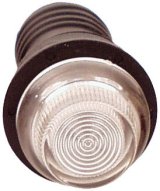 Warning Light - 12V - 3/4 in Diameter - Clear - Longacre Gauge / Switch Panels - Each thumbnail 1