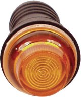 Warning Light - 12V - 3/4 in Diameter - Amber - Longacre Gauge / Switch Panels - Each thumbnail 1