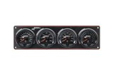 Gauge Panel Assembly - SMi Elite Waterproof - Analog - Fuel Pressure / Oil Pressure / Oil Temperature / Water Temperature - 2-5/8 in Diameter - Black Face - Warning Light - Kit thumbnail 1