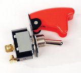 Toggle Switch - On / Off - 40 amps - 12V - 2 Terminal - Safety Cover - Each thumbnail 1
