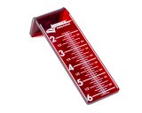 Chassis Height Target - 2-6 in Height Range - Checker Only - Plastic - Red - Long Acre Laser Chassis Height Gauges - Each thumbnail 1