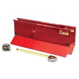 Toe-In Plates - Deluxe - 2 Plates / Tape Magnets - 2 Tape Measures - Aluminum - Red Powder Coat - Pair thumbnail 1