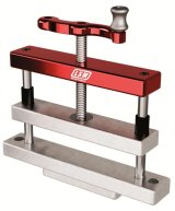 Connecting Rod Vise - Double Wide - Aluminum - Clear / Red Anodized - Each thumbnail 1