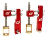 Valve Spring Compressor - Head-On - Shaft Mount - Aluminum - Red Anodized - Spread Port - Kit thumbnail 1