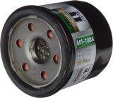 Oil Filter - Canister - Screw-On - 20 mm x 1.50 Thread - Steel - Black Paint - Various Applications - Each thumbnail 1