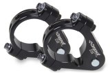 Axle Clamp - Aluminum - Black Anodized - 2-3/8 in Axles - Sprint Car Tether - Pair thumbnail 1