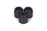 Lug Nut - 5/8-11 in Right Hand Thread - Aluminum - Black Anodized - 6 Pin Sprint Car - Set of 3 thumbnail 1