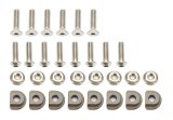 Brake Rotor Bolt - 1/4-20 in Thread - 1 in Long - Allen Head - T-Nuts / Flanged Hex Nuts Included - Titanium - Natural - Set of 14 thumbnail 1