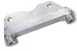 Brake Caliper Bracket - Front - Driver Side - 0.660 in Offset - 11.19 in Rotor - Aluminum - Natural - Each thumbnail 1
