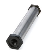 King Pin - 0.815 in OD - 4.5 in Long - 5/8-18 in Thread - Caps Included - Steel - Zinc Oxide - Midget - Each thumbnail 1