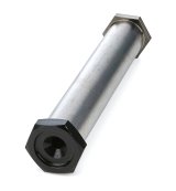 King Pin - 0.815 in OD - 4.5 in Long - 5/8-18 in Thread - Caps Included - Titanium - Natural - Midget - Each thumbnail 1