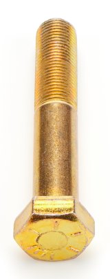 Birdcage Bolt - Radius Rod Bolt - 1/2-20 in Thread - 3.25 in Long - Hex Head - Steel - Cadmium Plated - Dirt Sprint Car - Each thumbnail 1