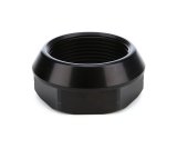 Rear Axle Nut - Left Hand Thread - Aluminum - Black Anodized - Sprint Car Axles - Each thumbnail 1
