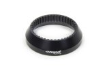 Tapered Spacer - 0.875 in Thick - Cone Spacer - Aluminum - Black Anodized - 42 Spline - Sprint Car - Each thumbnail 1