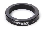 Axle Spacer - 0.5 in Thick - Straight - MPD System Saver - Aluminum - Black Anodized - 36 Spline Axle - Midget - Each thumbnail 1