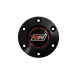 Steering Wheel Center Cap - Aluminum - Black Anodized - MPI 6-Bolt Steering Wheels - Each thumbnail 1