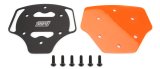 Steering Wheel Center Plate Cover - Aluminum - Orange / Black - MPI F Steering Wheels - Each thumbnail 1