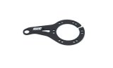 Button Bracket - Steering Wheel Mount - 1 Button - Aluminum - Black Anodized - MPI Steering Wheels - Each thumbnail 1