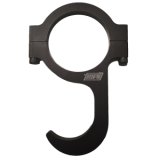 Steering Wheel Hook - Clamp-On - Aluminum - Black Anodized - 1-3/4 in OD Tube - Each thumbnail 1