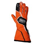 Driving Gloves - SFI 3.3/5 - Double Layer - Nomex - Padded Palm - Orange / Black - Small - Pair thumbnail 1