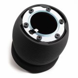Steering Wheel Adapter - MPI Wheel to OE Column - Hardware / Hub - Aluminum / Rubber - Matte Black Trim - GM / Mopar / Studebaker - Kit thumbnail 1