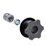 Steering Wheel Quick Release - Aluminum - Black Anodized - Can-Am / E-Z-GO / Polaris - Kit thumbnail 1