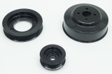 Pulley Kit - Performance - 6-Rib Serpentine - Aluminum / Steel - Black Powder coat - Small Block Ford - Ford Mustang 1994-95 - Kit thumbnail 1