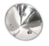 Water Pump Pulley Cover - Aluminum - Clear Powder Coat - March Ford / GM Water Pump Pulleys - Each thumbnail 1