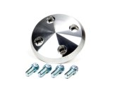 Water Pump Pulley Cover - Aluminum - Clear Powder Coat - March GM Water Pump Pulleys - Each thumbnail 1