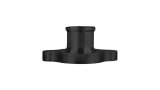 Water Neck - Straight - 1-1/2 in ID Hose Barb - O-Ring / Hardware Included - Aluminum - Black Anodized - Chevy V8 - Each thumbnail 1